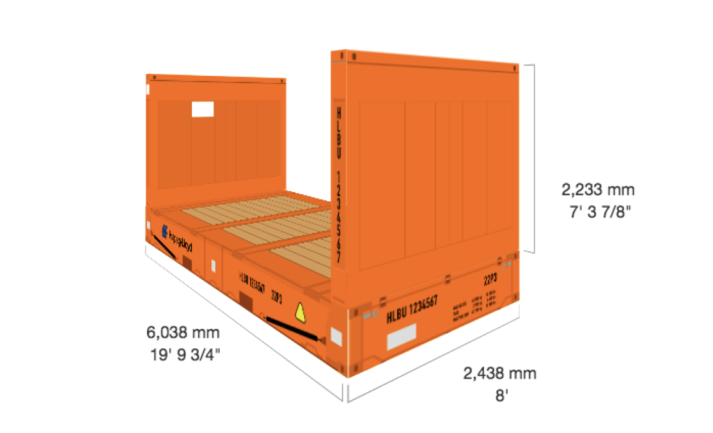 20 foot flatrack